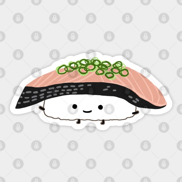 Kawaii Sushi | Saba Sashimi (Mackerel) Sticker by Coffee Squirrel